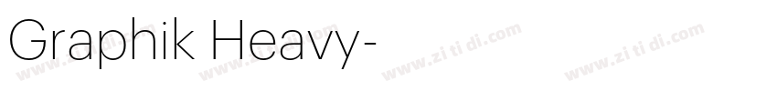 Graphik Heavy字体转换